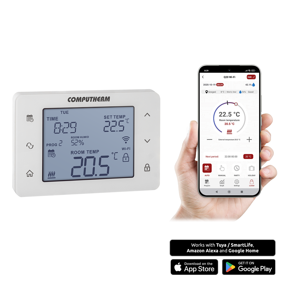 COMPUTHERM Q20 Wi-Fi thermostat