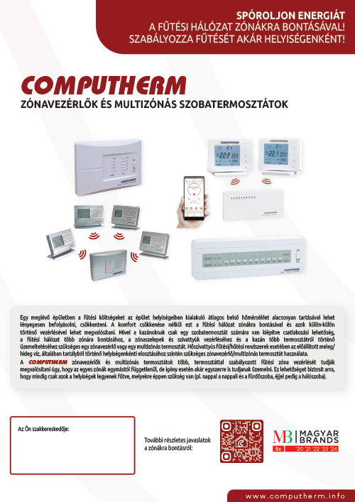 Computherm - Digitális, Wi-fi, mechanikus termosztátok - Quantrax Kft. 