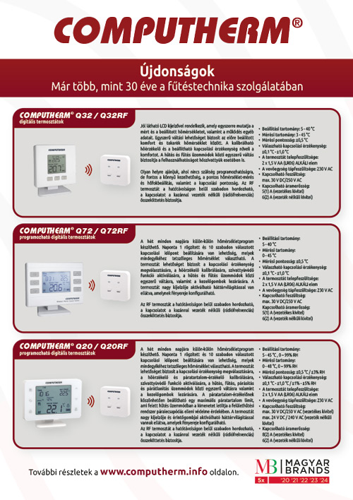 Computherm - Digitális, Wi-fi, mechanikus termosztátok - Quantrax Kft. 